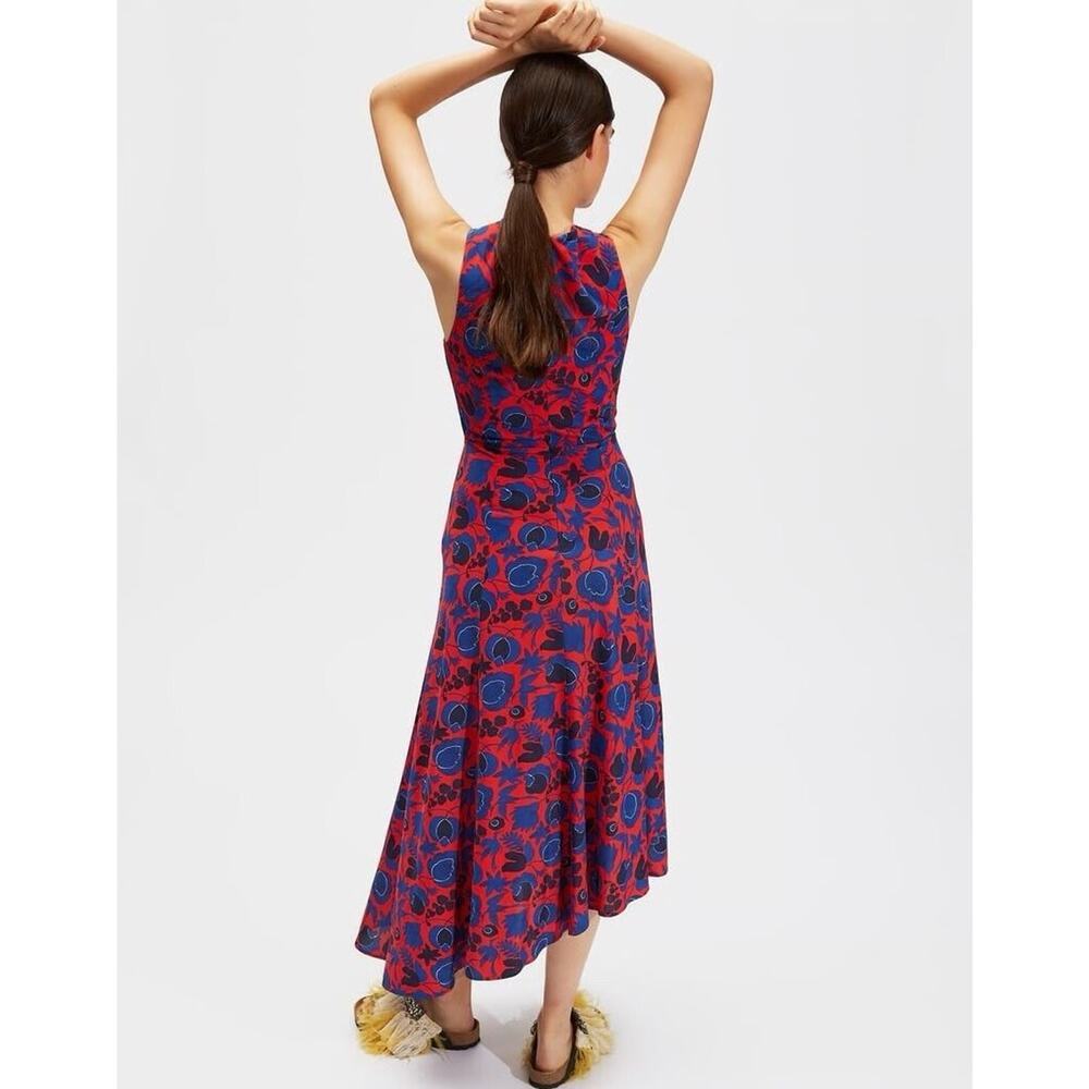 LA DOUBLE J. Pina Dress Sleeveless Wildbird Rosso M - NWT - Picture 2 of 4